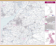 UK00765_L_LWDHB - Bristol and Bath Postcode Sector Map