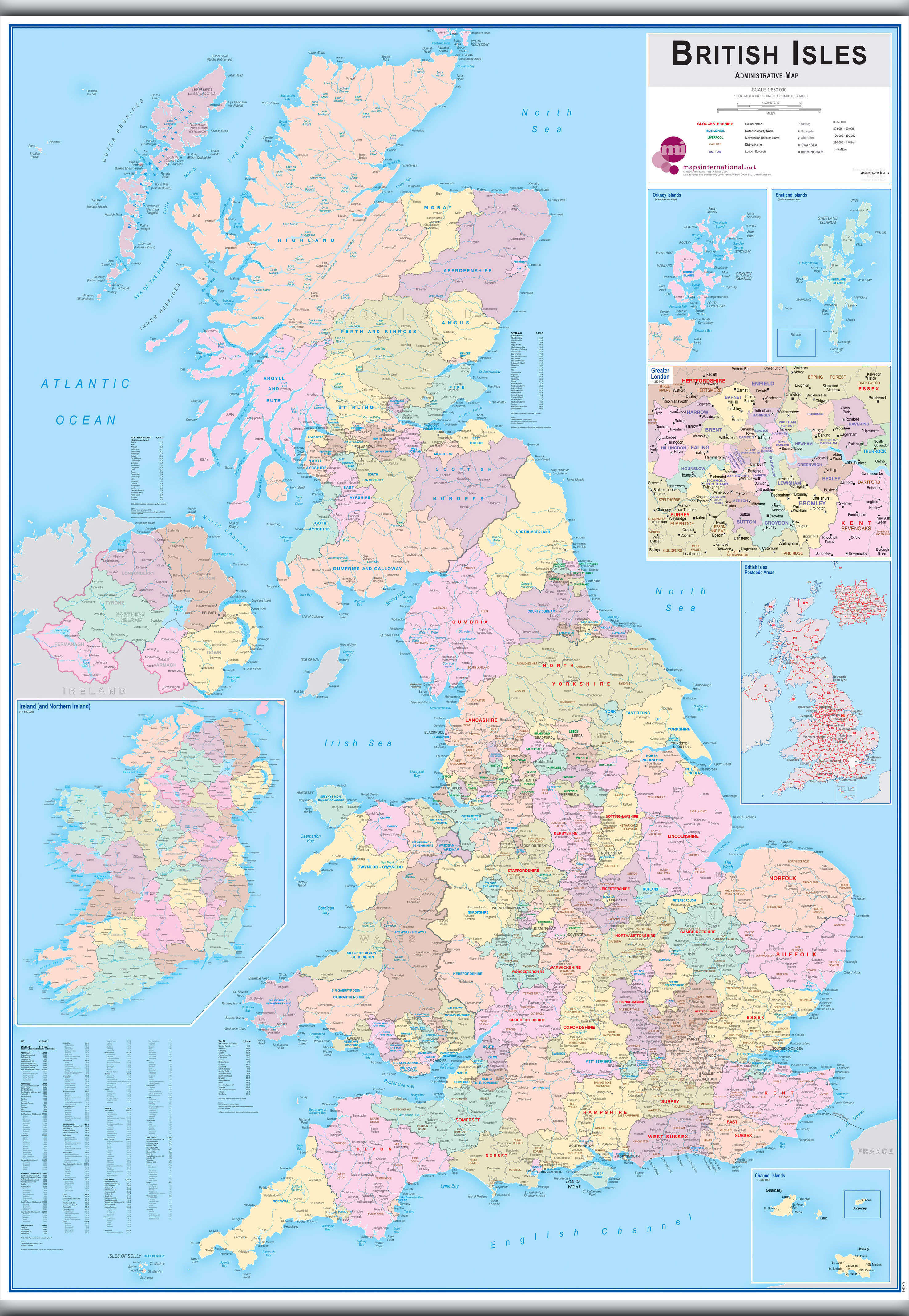 UK00263_H_CANHB - British Isles Administrative Map