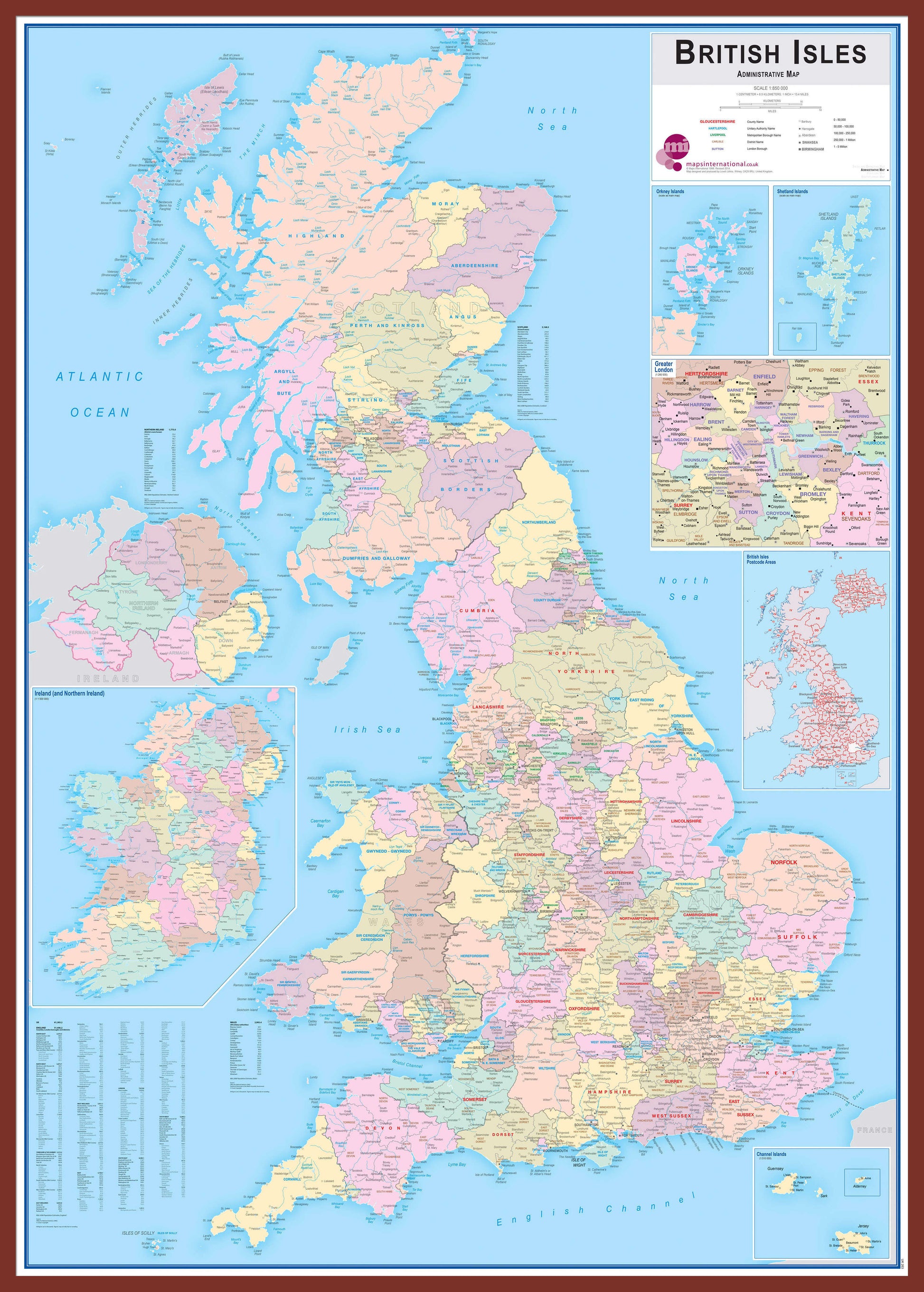 UK00263_H_LBDOK - British Isles Administrative Map