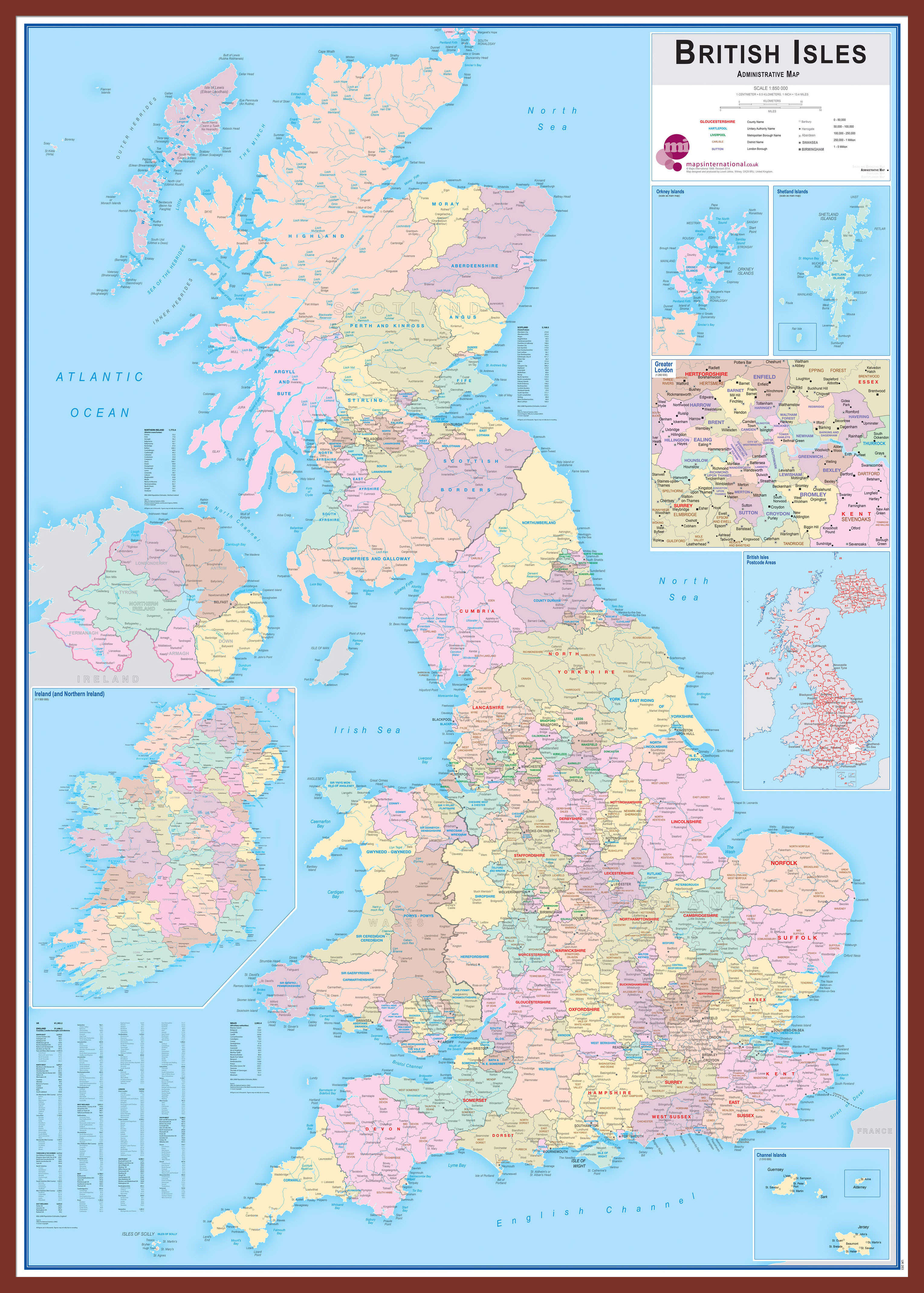 UK00263_H_LBDOK - British Isles Administrative Map
