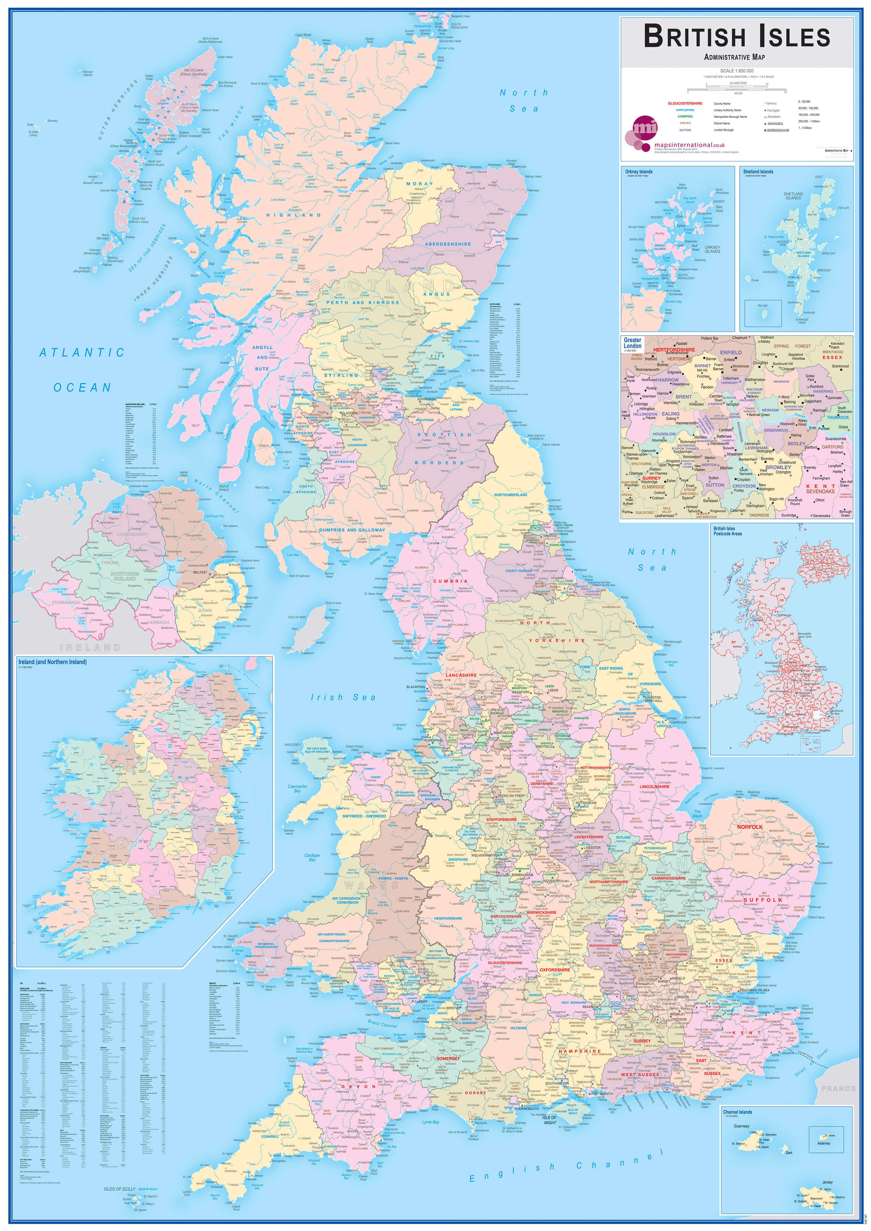 UK00263_L_CANRL - British Isles Administrative Map