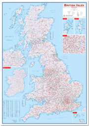 UK00264_L_LMBRD - British Isles Postcode Map