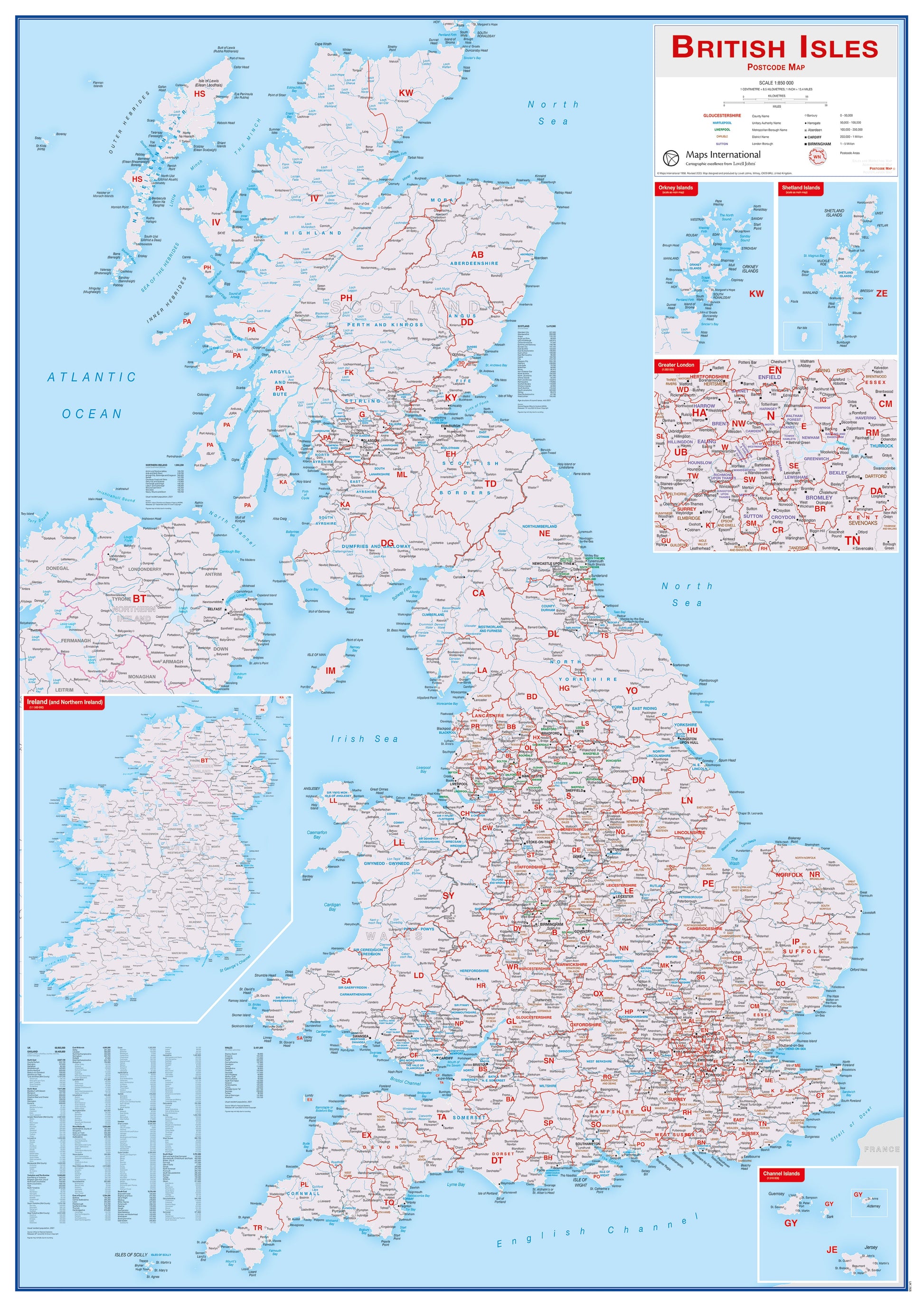 UK00264_L_LAMIN - British Isles Postcode Map