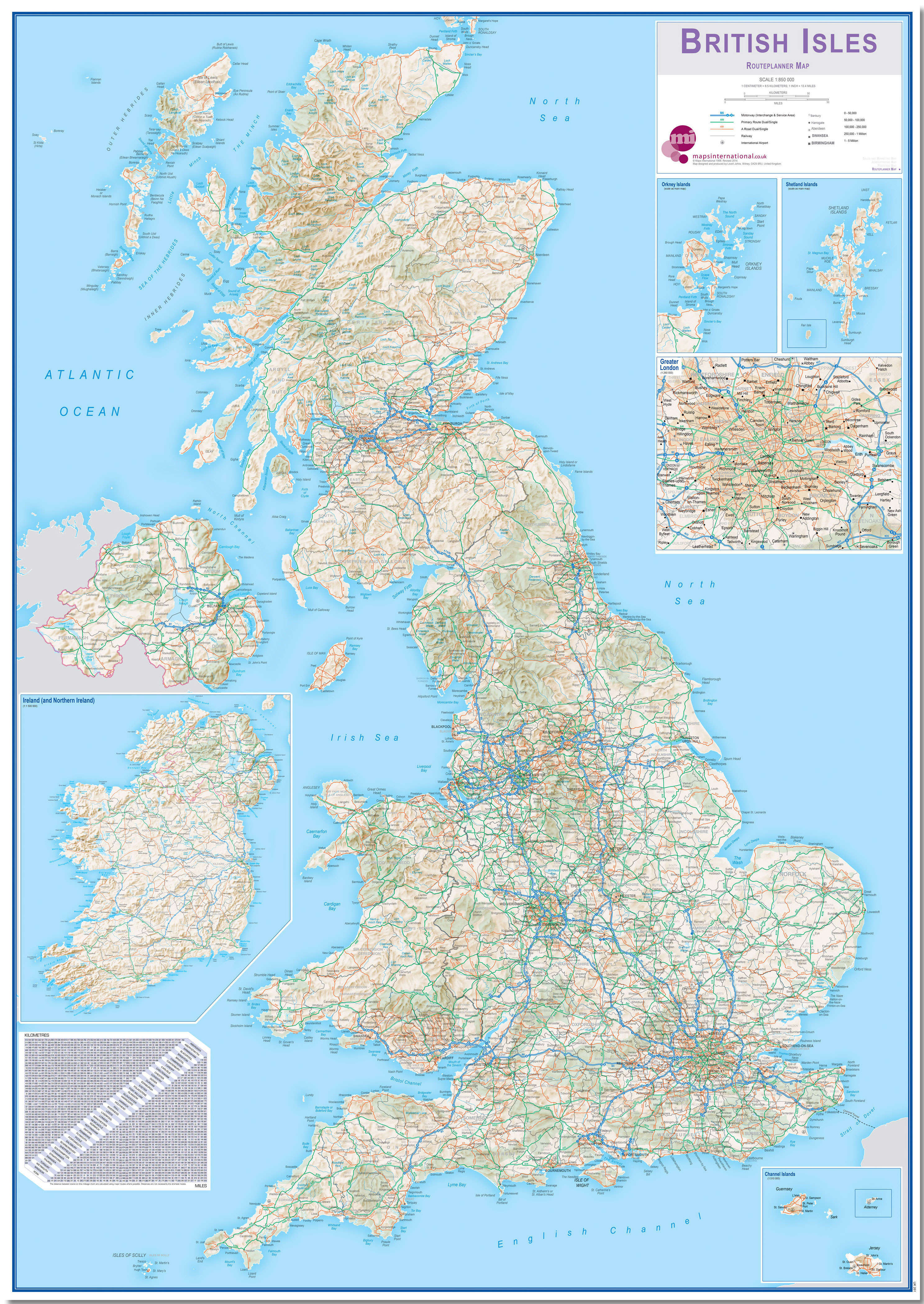UK00261_M_PNBRD - UK & Ireland Roadmap (British Isles)