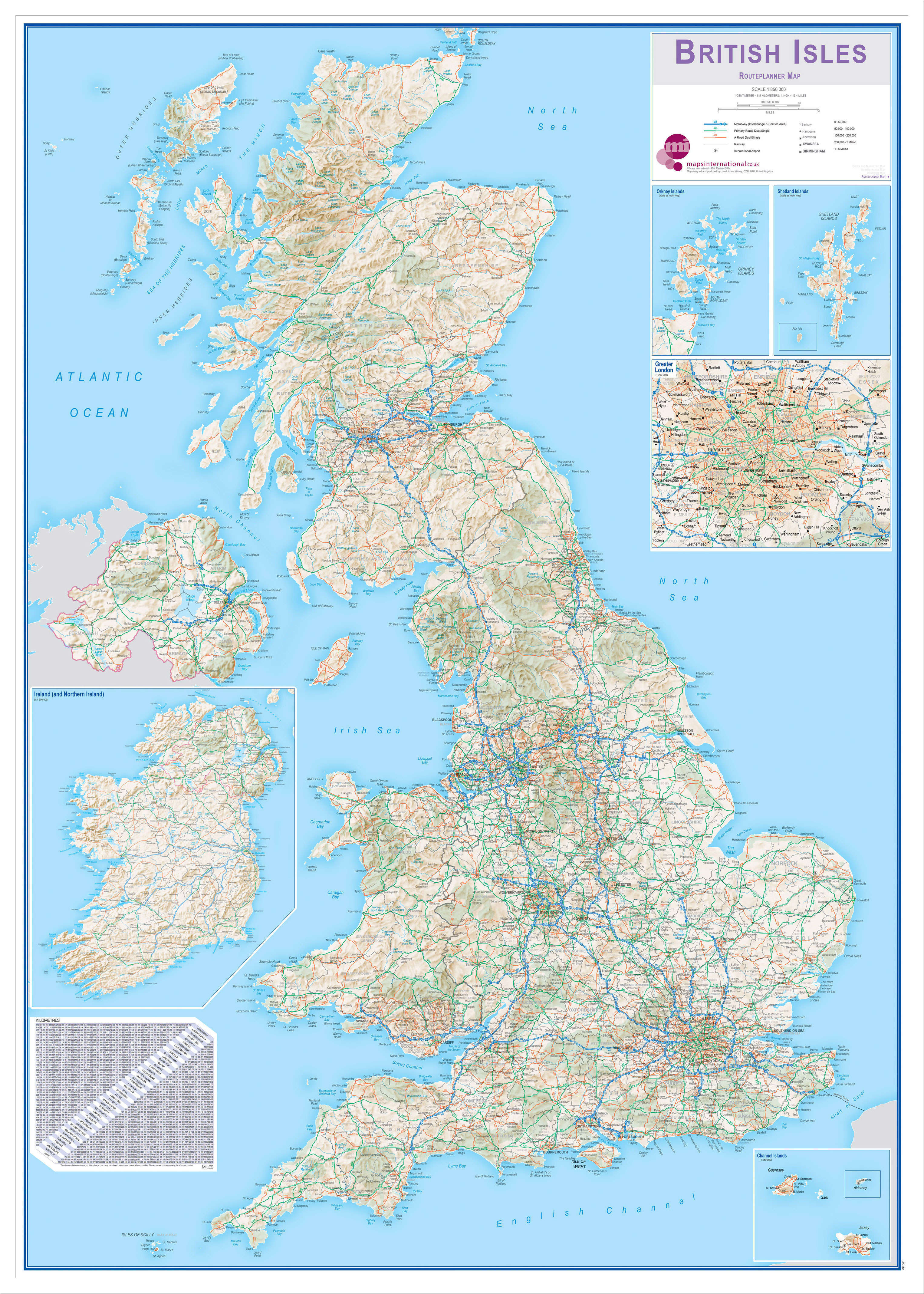 UK00261_L_LBWWH - UK & Ireland Roadmap (British Isles)