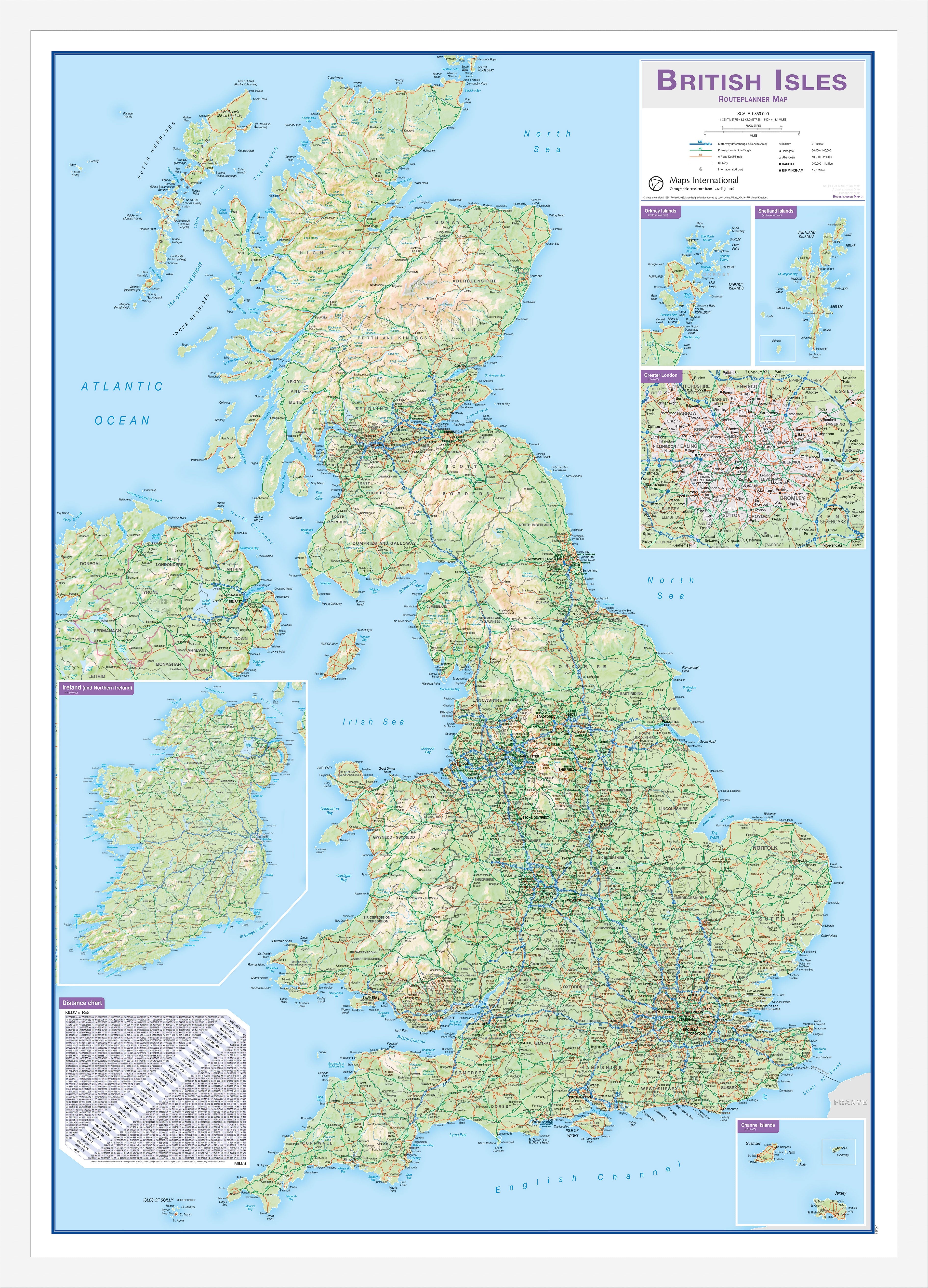 UK00261_M_WDWHI - UK & Ireland Roadmap (British Isles)
