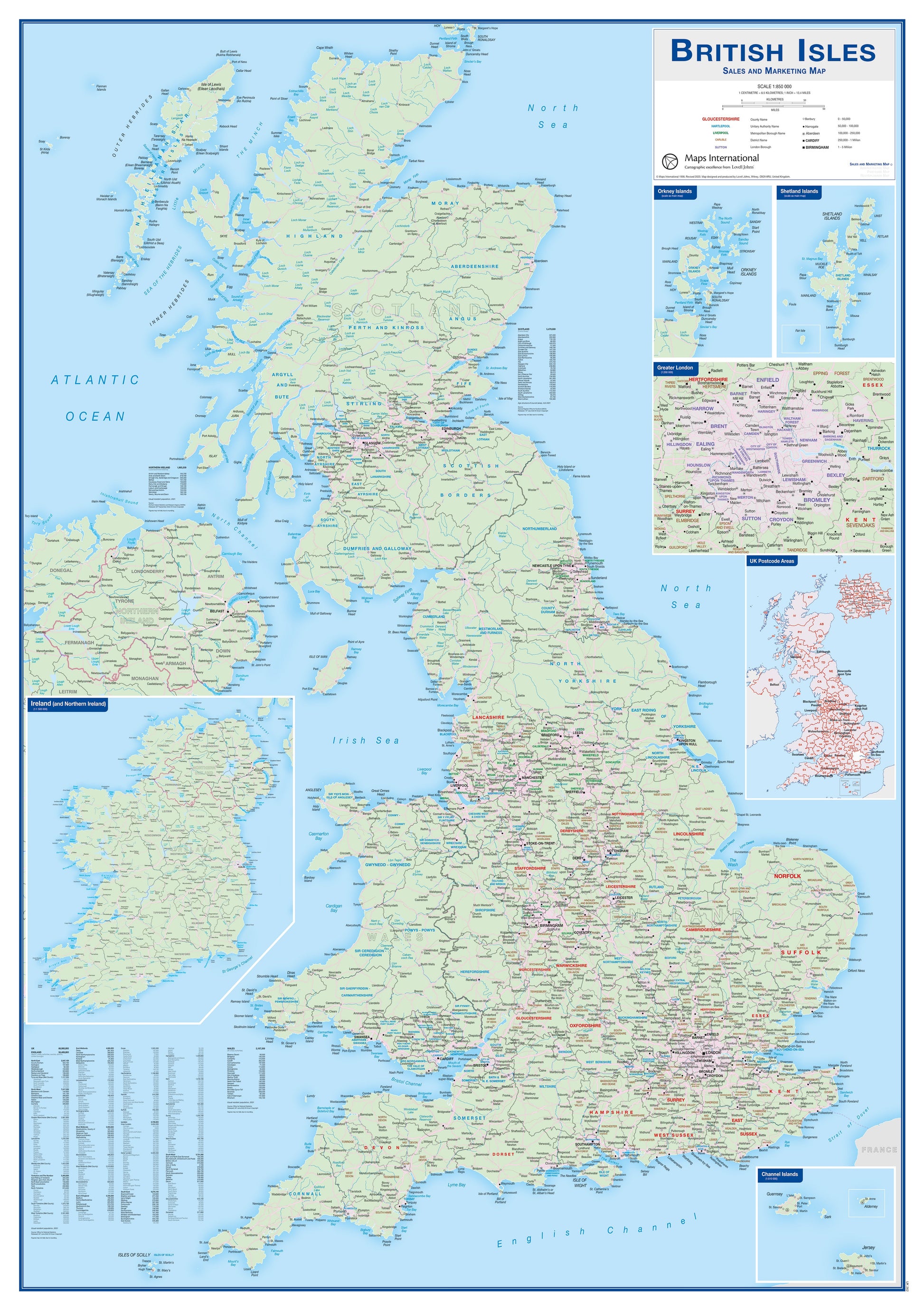 UK00262_L_LAMIN - British Isles Sales and Marketing Map