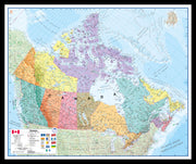 CM00404_S_PINBL - Canada Wall Map Political