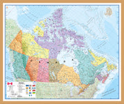 CM00404_S_WDOAK - Canada Wall Map Political