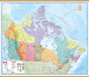 CM00404_L_LWDHB - Canada Wall Map Political