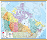 CM00404_L_CWDHB - Canada Wall Map Political