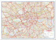UK00029_L_LMBRD - Central London street Wall Map