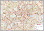 UK00029_H_CANRL - Central London street Wall Map