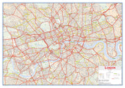 UK00029_L_PAPER - Central London street Wall Map