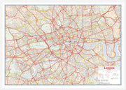 UK00029_L_WDWHI - Central London street Wall Map