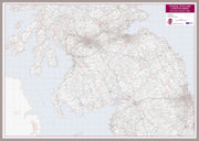 UK00033_L_LBDAL - Central Scotland and Northumbria Postcode District Map