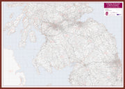 UK00033_L_LBDOK - Central Scotland and Northumbria Postcode District Map