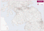UK00033_L_PAPER - Central Scotland and Northumbria Postcode District Map