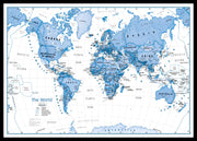 WM01228_M_PINBL - Children's Art Map of the World Blue