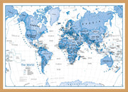 WM01228_M_BWOAK - Children's Art Map of the World Blue