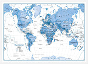 WM01228_M_WDWHI - Children's Art Map of the World Blue