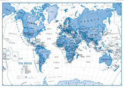 WM01228_L_CANRL - Children's Art Map of the World Blue