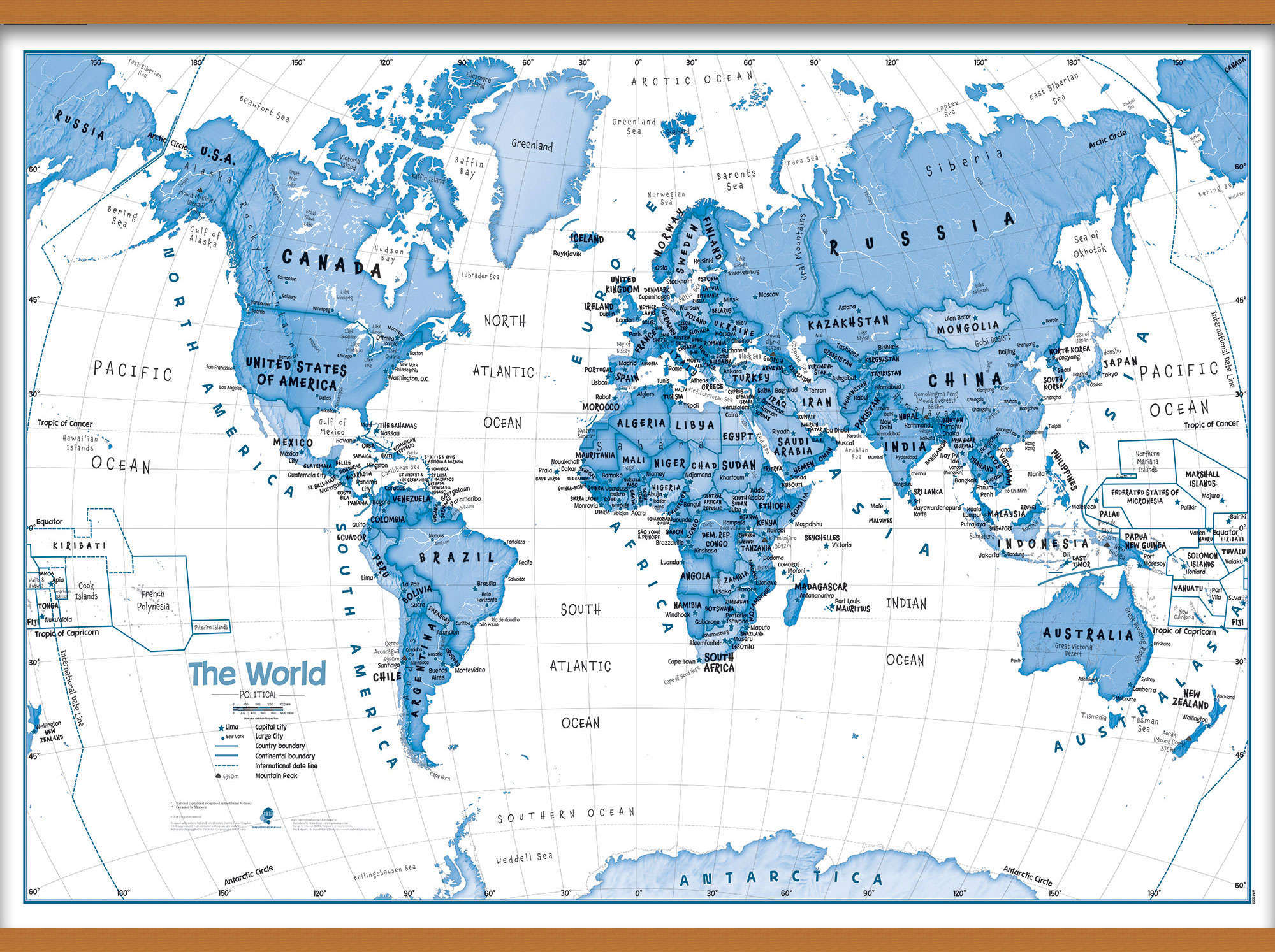 WM01228_H_CWDHB - Children's Art Map of the World Blue