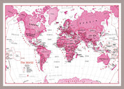 WM01229_M_MGFAL - Children's Art Map of the World Pink