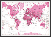 WM01229_L_WDBLA - Children's Art Map of the World Pink