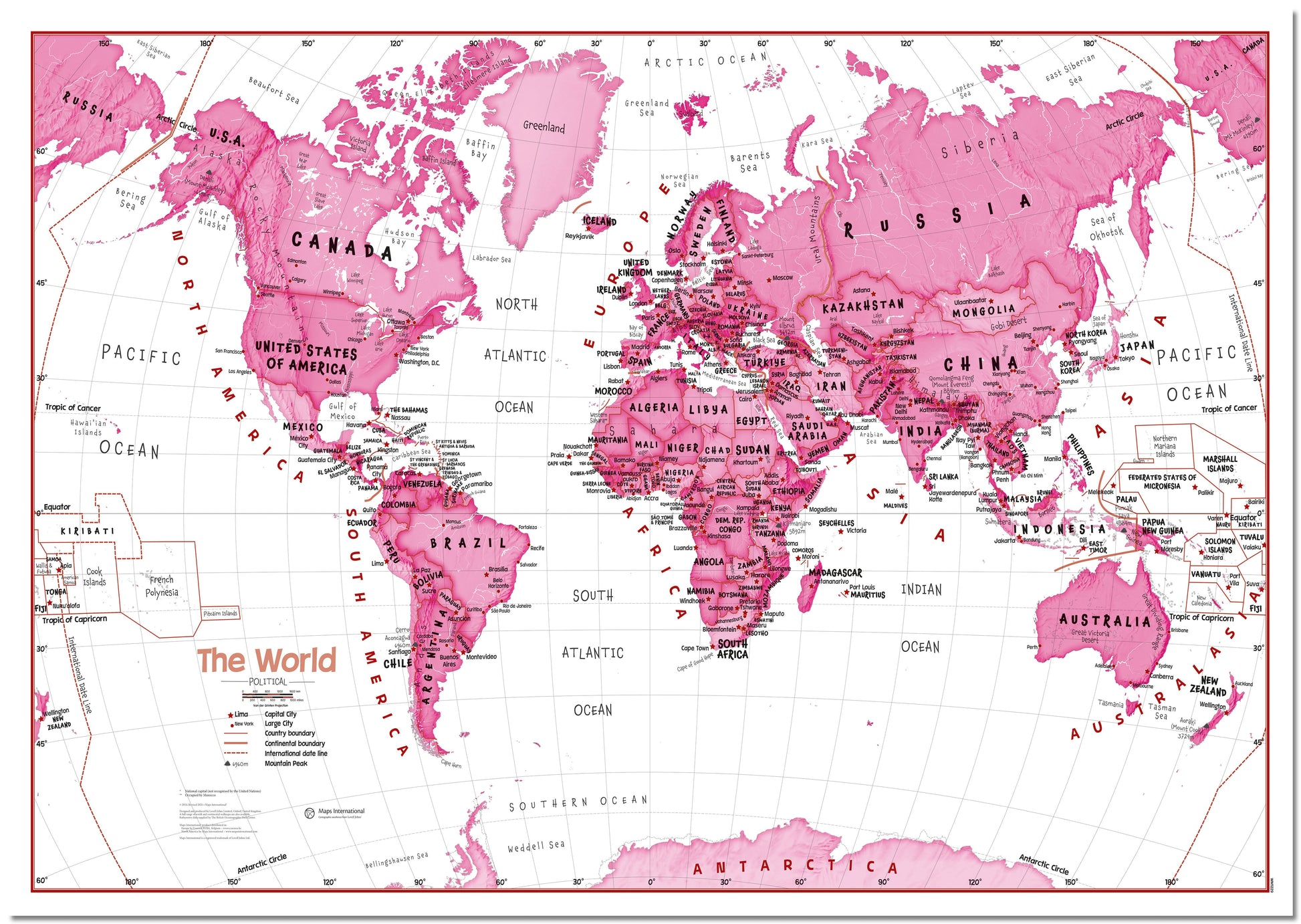 WM01229_H_LMBRD - Children's Art Map of the World Pink