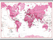 WM01229_M_LAMHB - Children's Art Map of the World Pink