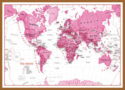 WM01229_L_WDTEA - Children's Art Map of the World Pink