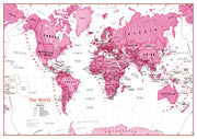 WM01229_M_LAMIN - Children's Art Map of the World Pink