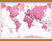 WM01229_M_CWDHB - Children's Art Map of the World Pink