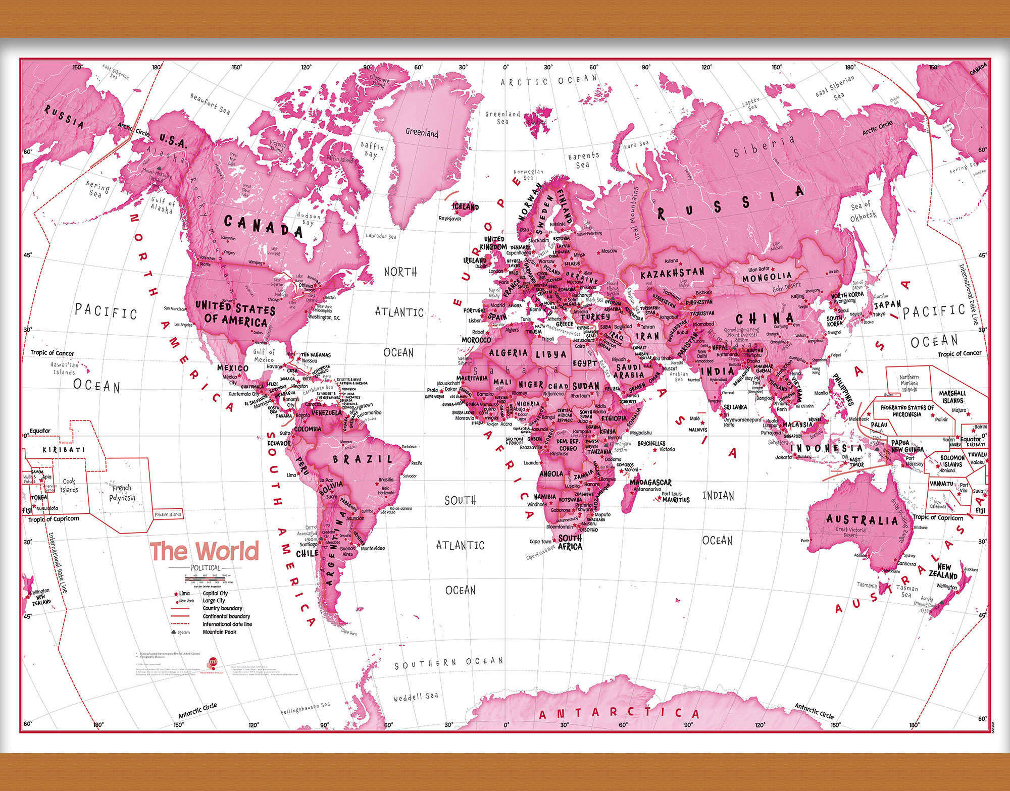 WM01229_M_CWDHB - Children's Art Map of the World Pink