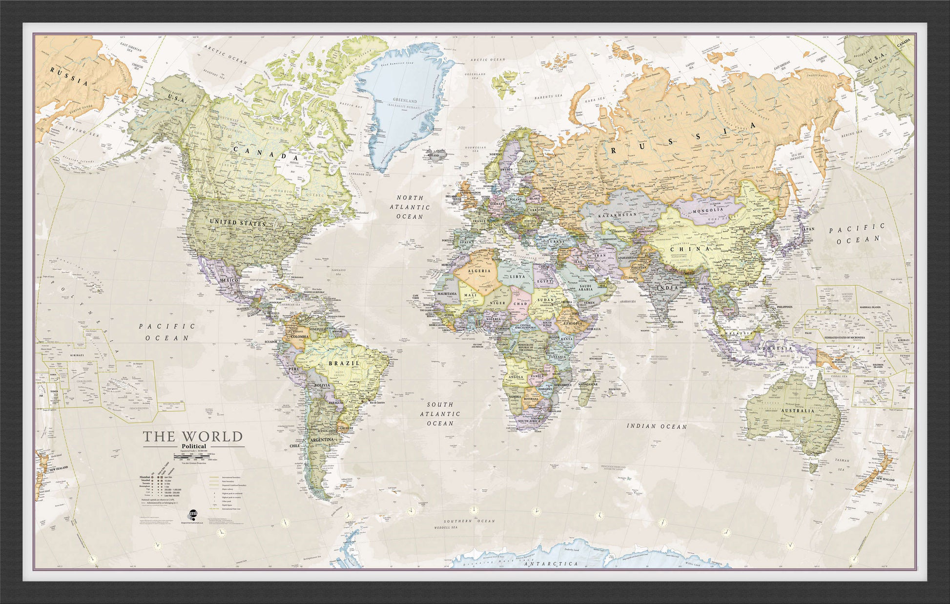 WM01192_M_BWBLA - Classic World Map