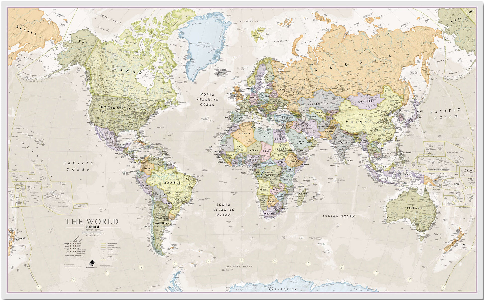 WM01192_M_PNBRD - Classic World Map