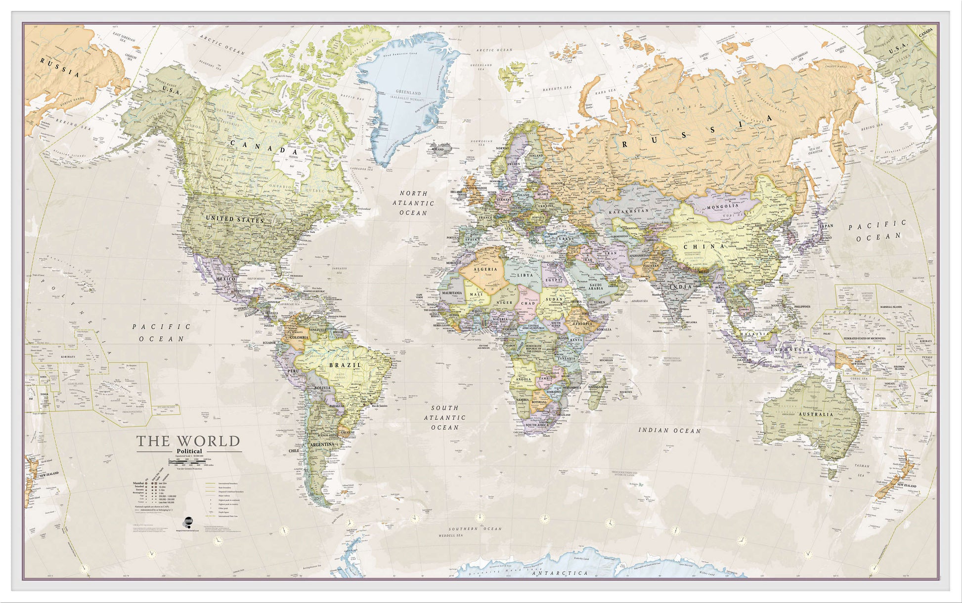 WM01192_L_LBWWH - Classic World Map