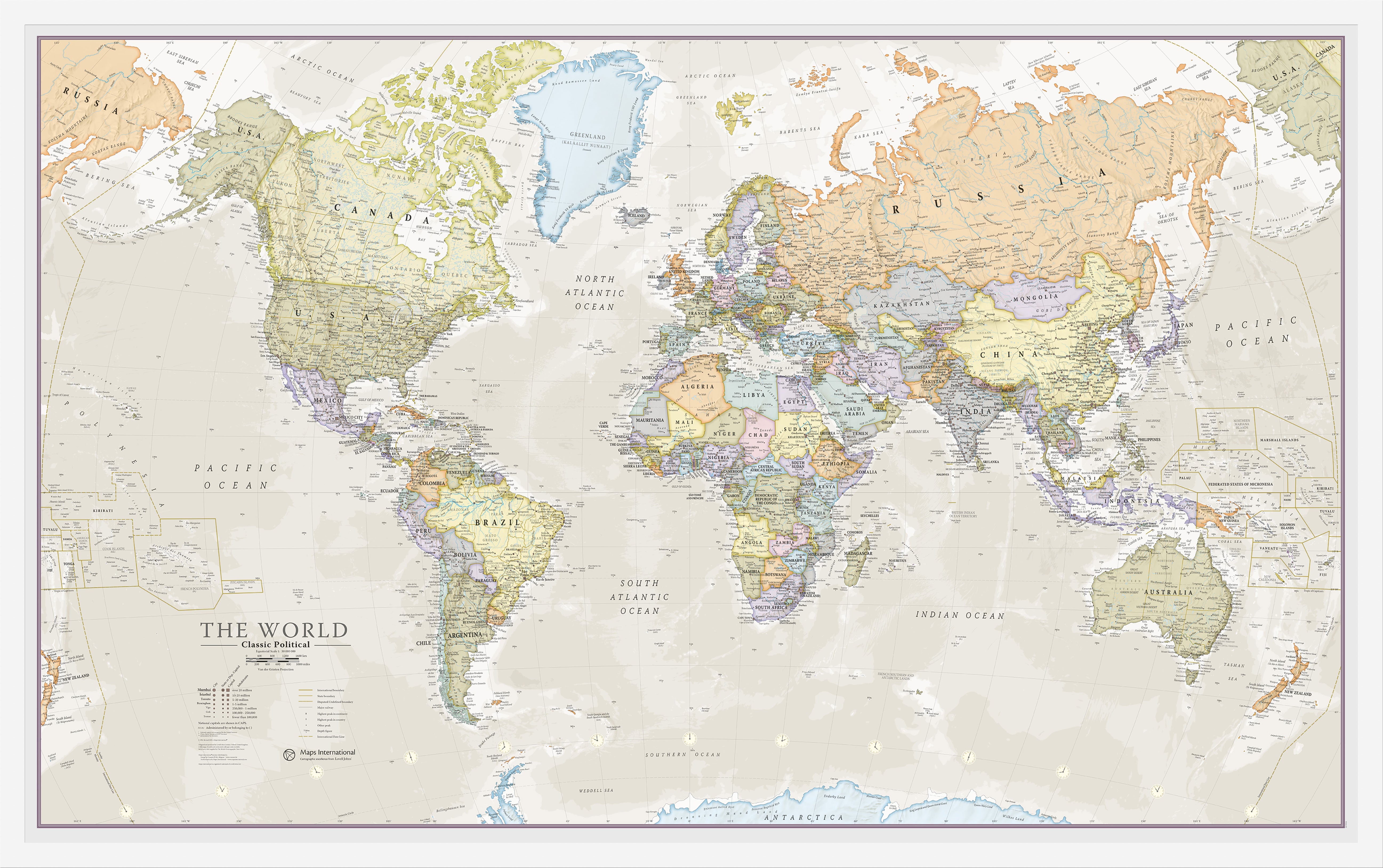 WM01192_M_WDWHI - Classic World Map