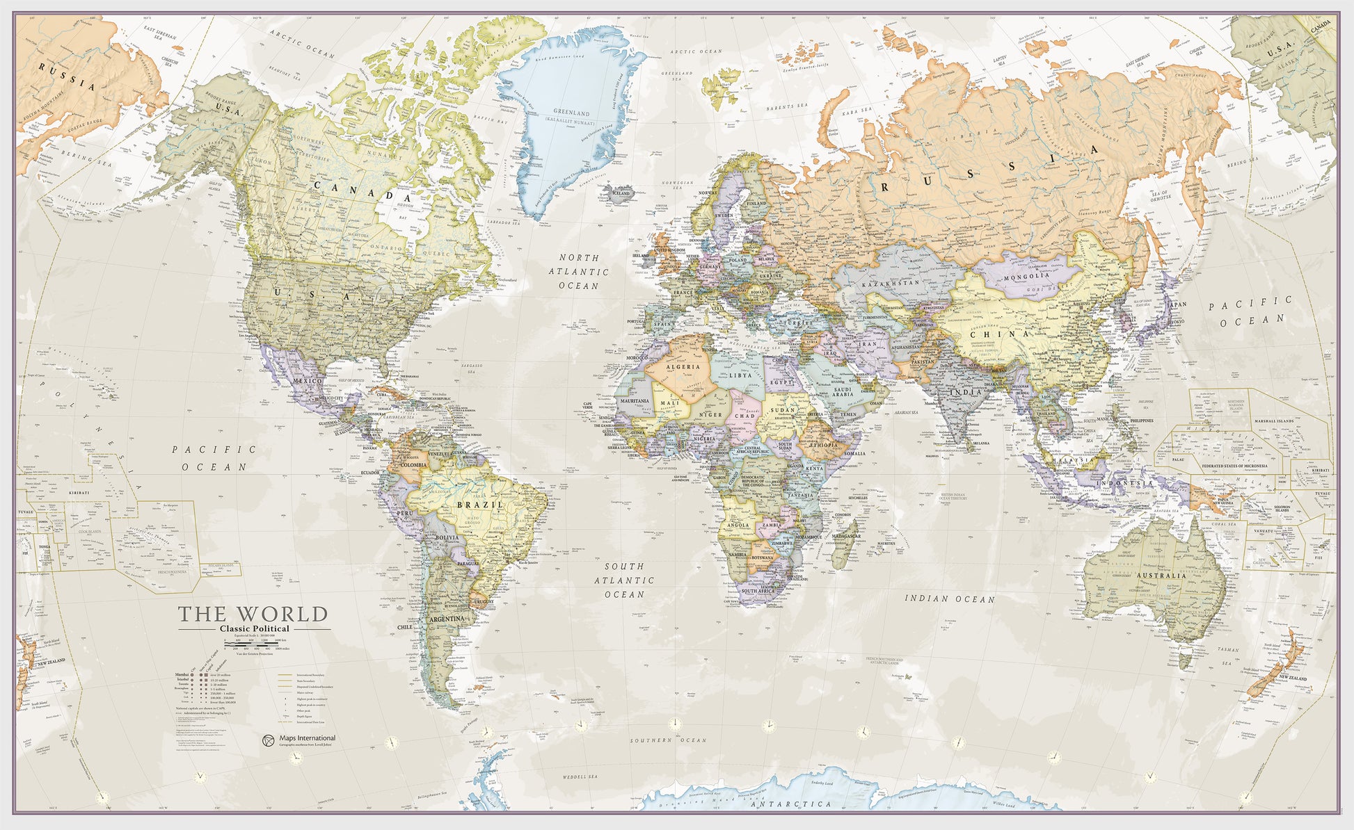 WM01192_S_PAPER - Classic World Map