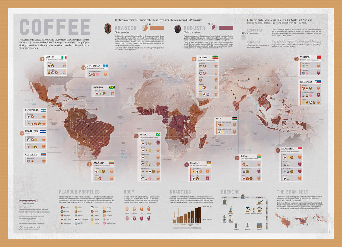 WM01821_S_WDOAK - Small Coffee Map