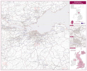 UK00769_L_PAPER - Edinburgh Postcode Sector Map