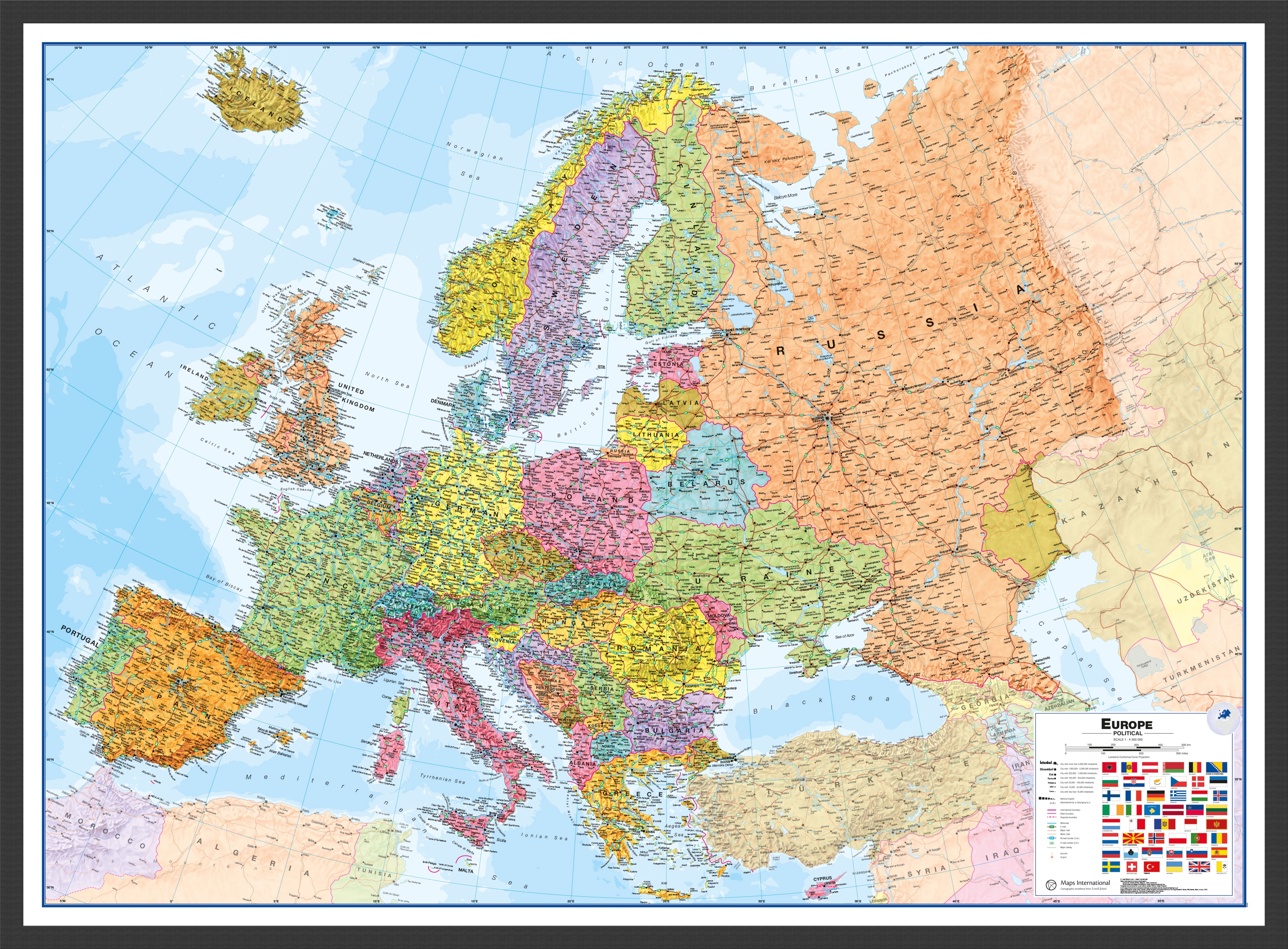 CT00011_L_LBDBL - Europe Wall Map Political