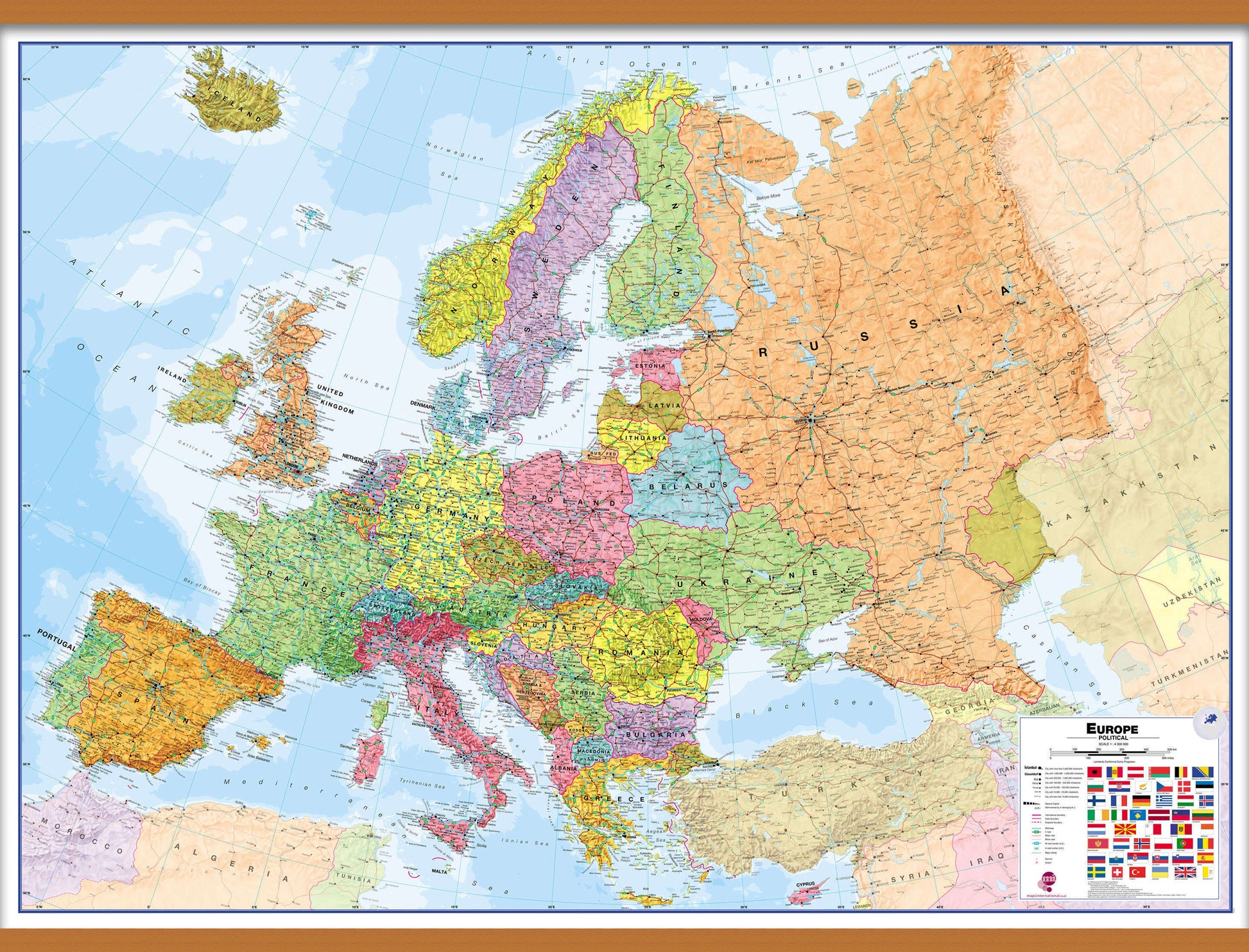 CT00011_H_CWDHB - Europe Wall Map Political