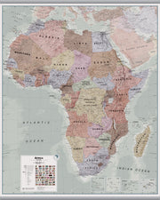 CT00696_LU_LAMHB - Executive Africa political Wall Map