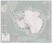 CT00697_H_LMBRD - Executive Antarctica Wall Map Political