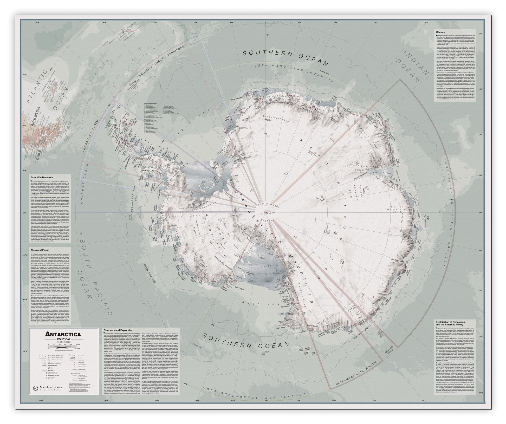 CT00697_LU_CANVA - Executive Antarctica Wall Map Political