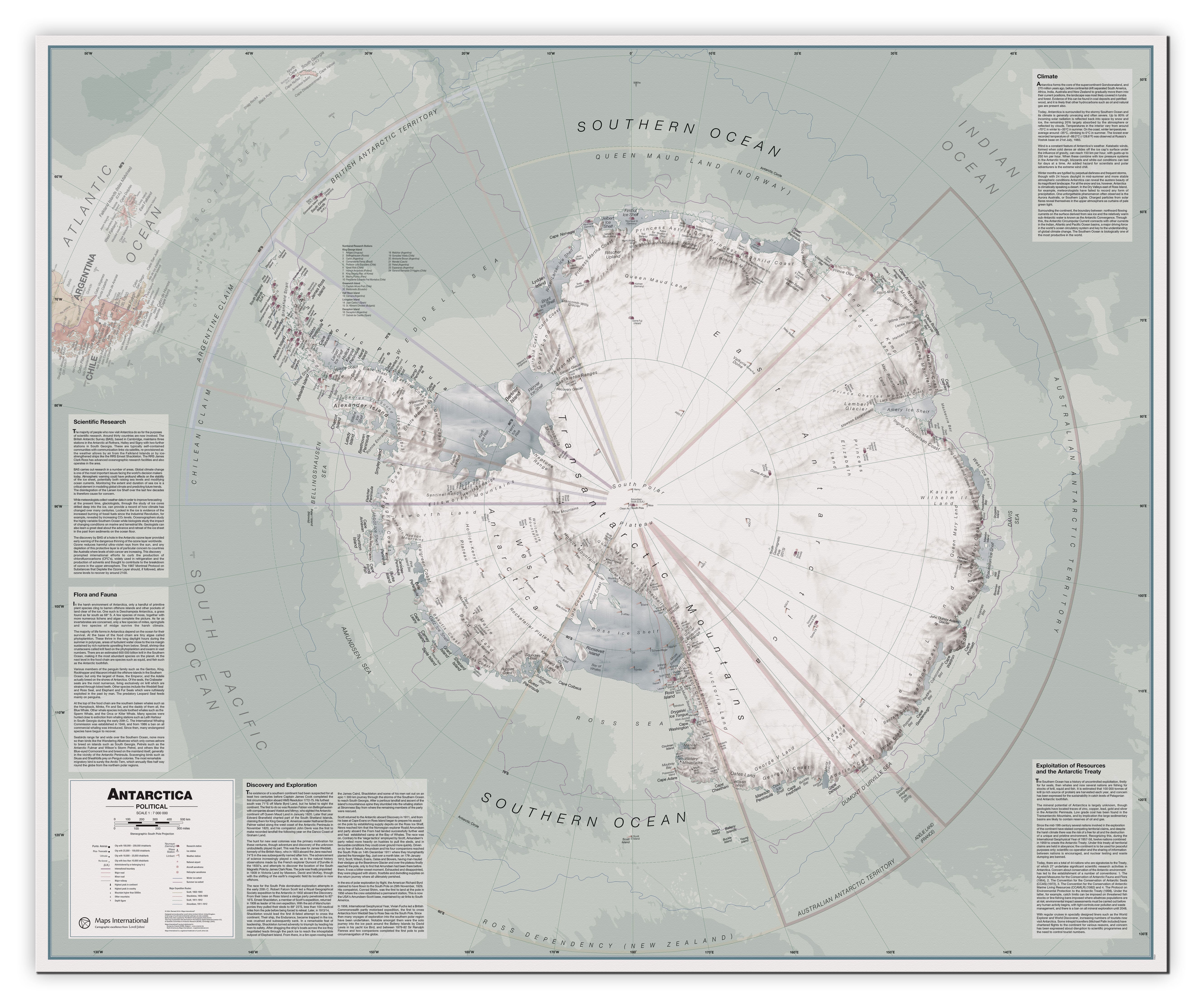 CT00697_LU_CANVA - Executive Antarctica Wall Map Political