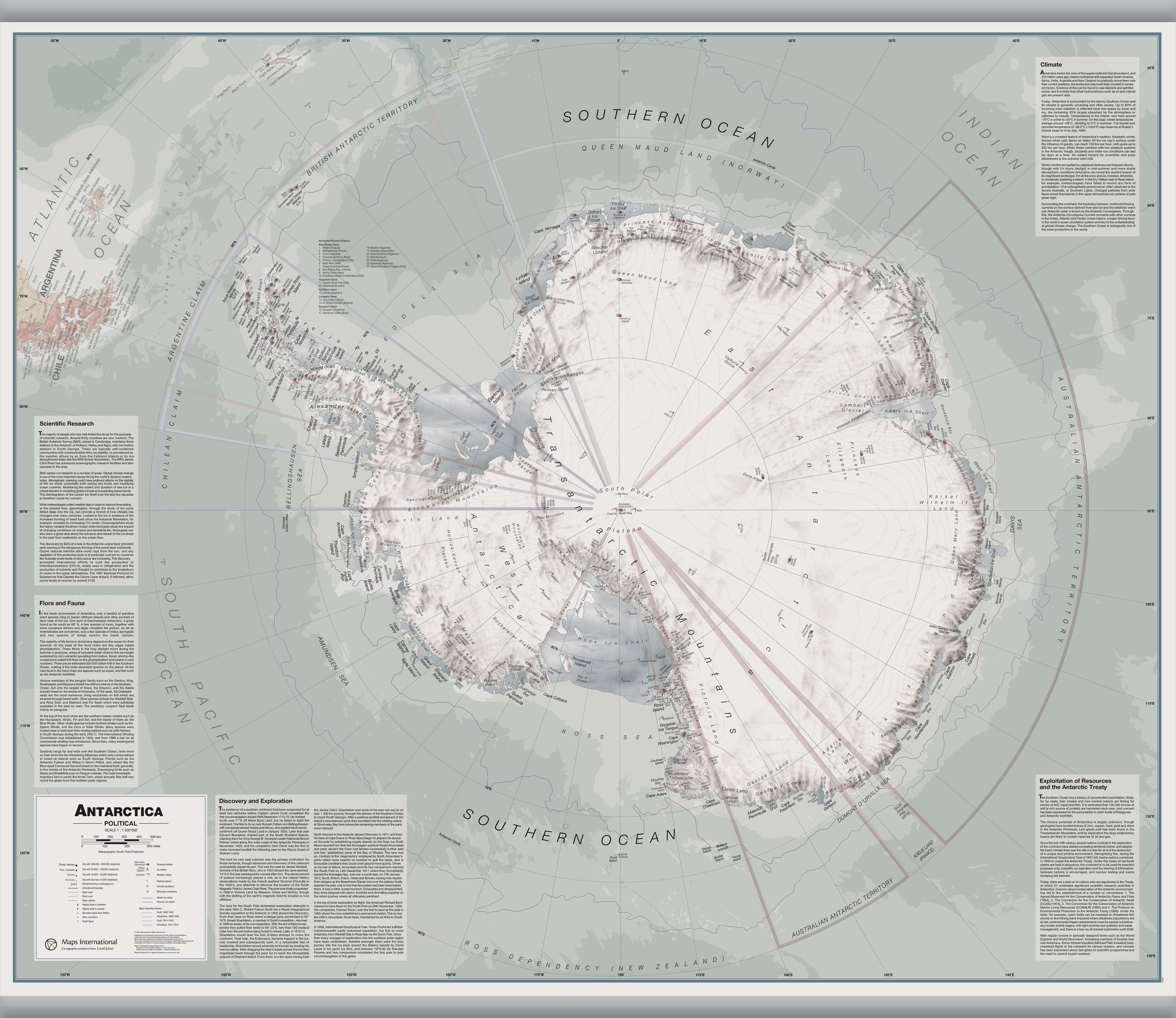 CT00697_LU_LAMHB - Executive Antarctica Wall Map Political