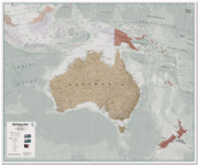 CT00699_LU_LMBRD - Executive Australasia Wall Map Political